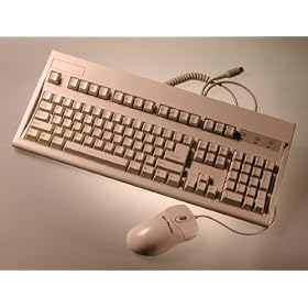 104 Key Bundle PS2 Cable with 2 Button Mouse Beige