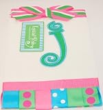 Mud Pie Initial Baby Personalized Burp Cloth, Letter J
