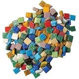 Jennifer's Mosaics Variety 3/8-Inch Venetian Style Glass Mosaic Tile, Assorted Colors, 3-Pound