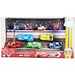 Mattel 1:55 Scale Diecast Disney Pixar Movie Series "Cars" Exclusive Piston Cup Nights Racing Series Speedway 9-pack Set with Dash Boardman, Houser Boon, Tim Rimmer, Timothy Twostroke, Lightning Mcqueen, the King, Chick Hicks, Sidewall Shine No.74 and Clutch Aid No. 121
