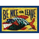 Don Sawyer Be Nice or Leave Tropical Rug Size: 2' 8 x 3' 10