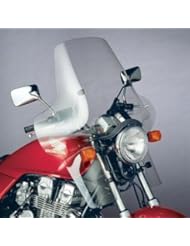 National Cycle Plexifairing Three Windshield For Honda CB1000 1994-1995 / CB600F 2004 / VT1100C Shadow 1987-1990 and 1992-1994 / VT600C Shadow VLX 1988-2007 / Honda VT600CD Shadow VLX 1993-2007 - 22 Inches Height x 31-1/2 Inches Width - N8413-01