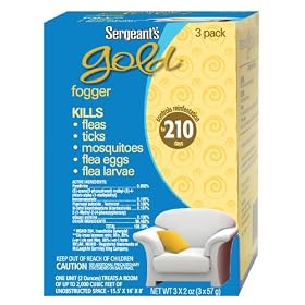 Sergeant’s Gold Flea and Tick IGR Fogger 2-Ounce 3ct