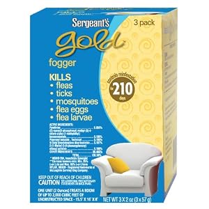 Sergeant's Gold Flea and Tick IGR Fogger 2-Ounce 3ct