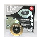 Gardman Solar Decking Lights, Four-Pack