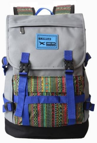 Herebuy - Large School Backpacks Cool Laptop Back Packs For College (Grey)