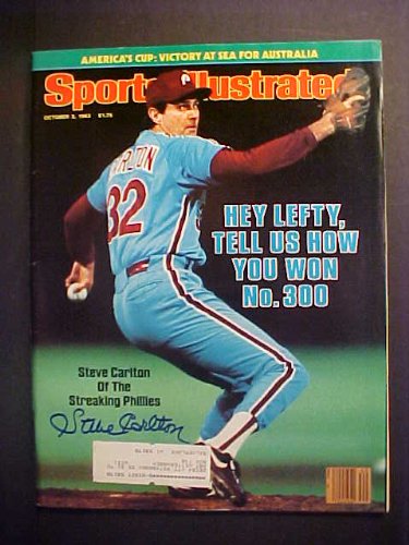 Steve Carlton Philadelphia Phillies Autographed October 3, 1983 Sports Illustrated Magazine