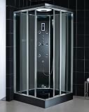 DreamLine Jetted Steam Shower Cabin REFLECTION Shower: 39 3/8 W x 39 3/8 D x 87 3/4 H