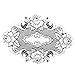 Heritage Lace Vintage Rose 10-Inch by 14-Inch Doily, Ecru, Set of 2