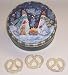 Scott's Cakes 1 lb. White Chocolate Covered Pretzel in a Warm Wishes Tin