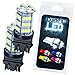 QuickFitLED (2 Pieces) Pair Direct Fit 54-SMD LED Car White Reverse Tail Back Up Lights For 3156 3157 3057 3757 4114 4157 T20