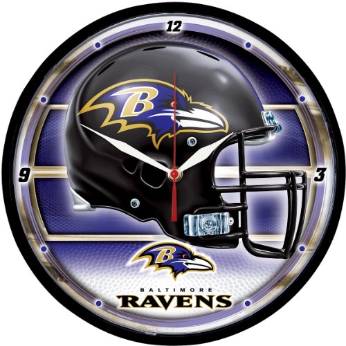 Baltimore Ravens Round Clock