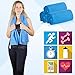 Microfiber Sport and Outdoor Towel- Super Absorbent, Quick Dry, light weight and Antibacterial. Perfect for outdoor activities, sport, hiking, camping, Swim, yoga, beach and running