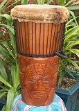 Tribal Moonmask Ashiko Drum-23-24 Tall, 13-14 Head