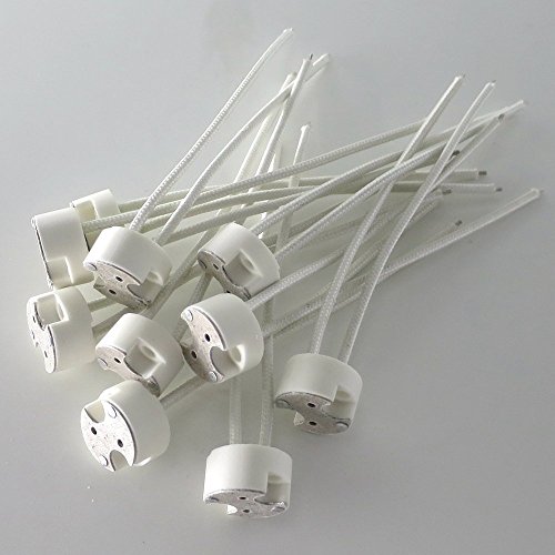 Smartlive 10 pcs pack G8 wire connector socket LED light bulb Ceramic wire connector base socket adapter Retrofit Hot Halogen bulb