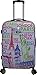 Kemyer 888 Vintage World Series Lightweight 3-PC Expandable Hardside Spinner Luggage Set (Eiffel Tower)