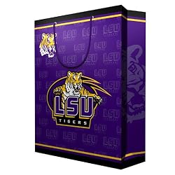 Louisiana State Fightin Tigers NCAA Large Gift Bag (15.5 Tall) by Pro Specialties Group