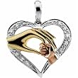 Tri-Color Tender Touch Pendant with Chain