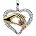 Tri-Color Tender Touch Pendant with Chain