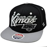 NHL LNH Hockey Los Angeles LA Kings Snapback Black Gray Hat Cap Flat Bill Zephyr