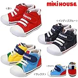 MIKIHOUSE(ミキハウス)ｍロゴ キャンバス セカンドシューズ １５．５cm,サックス（68）