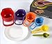 Drhob Measuring Baking Spoons Cups Kitchen Tools Teaspoon Rainbow Color 6pcs Utensil Shipping Method (Color:Multicolor random)