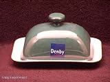 DENBY GREENWICH COVERED BUTTER DISH RECTANGULAR