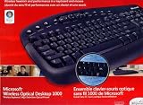 Microsoft Wireless Optical Desktop keyboard 1000 Black Mac/Win English USB