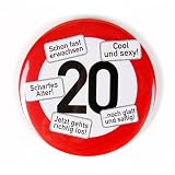 Produkt-Bild: Cera & Toys Riesen Verkehrsschild Button zum 20. Geburtstag