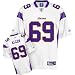 Jared Allen Jersey: Reebok White Replica #69 Minnesota Vikings Jersey - Large