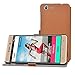 BLU Energy X2 case, KuGi ® BLU Energy X 2 case - BW style High quality ultra-thin PU Leather Case for BLU Energy X 2 smartphone (Brown)