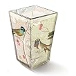 Hummingbirds Honeysuckle Vine Scented Glass Transferware Candle