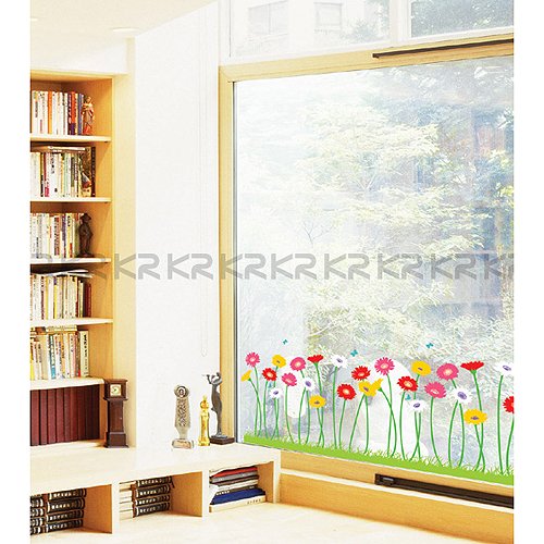 Easy Instant Decoration Wall Sticker Decal - Growing Flowers