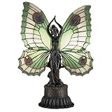 Meyda Tiffany 48019 Accent Lamp, Mahogany Bronze Finish with Stained Art