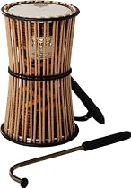 Remo Percussion Talking Drum, Fabric African Stripe