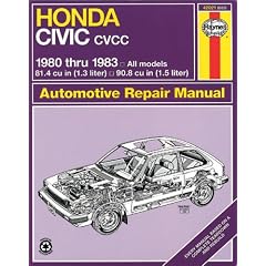 Honda Civic CVCC, 1980-83 Owner's Workshop Manual (Haynes owners workshop manuals)