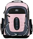 Trail Maker Pink High Quality Polyester Multi Compartment School Backpack/ Outdoor/ Hiking Backpack with Daisy Chain/ Bungee System