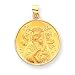 18k Our Lady of Perpetual Help Medal Pendant