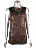 Lauren Ralph Lauren Paisley Glitter Tank Misses Black Multi