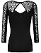 THENEWNEW Womens 3/4 Sleeve Top With Lace Detail (S-3XL)