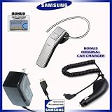 Samsung Wep650 Bluetooth Headset + Bonus Car Charger + Bonus Dbroth Micro Fiber Cloth