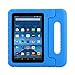 BMOUO Case for Fire 7 2017 - Shock Proof Light Weight Kids Case Super Protection Cover Convertible Handle Stand Case for All New Fire 7 inch Display Tablet (2015 & 2017 Release), Blue