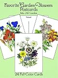 Favorite Garden Flowers Postcards: 24 Full-Color Cards (Card Books) by Mrs. J. W. Loudon