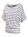 Mabssi Womens Shorts sleeve Strape Loose Fit T-shirts