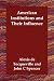 Books : American Institutions and Their Influence