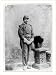 Historic Print (L): [Christian A. Fleetwood, full, standing, in dress uniform, facing...