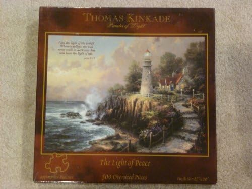 Thomas Kinkade "The Light of Peace" Puzzle - 500 Oversized Pieces