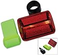 SE FL26RY25 5-LED Red Safety Flasher with Bicycle Attachment & Arm Strap