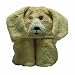 Pickles 27X54" Nummy Animals Hooded Towel, Yellow Lab