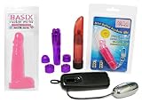 Basix Pink 9 Dong Bundle - Adult Toy Sex Kit